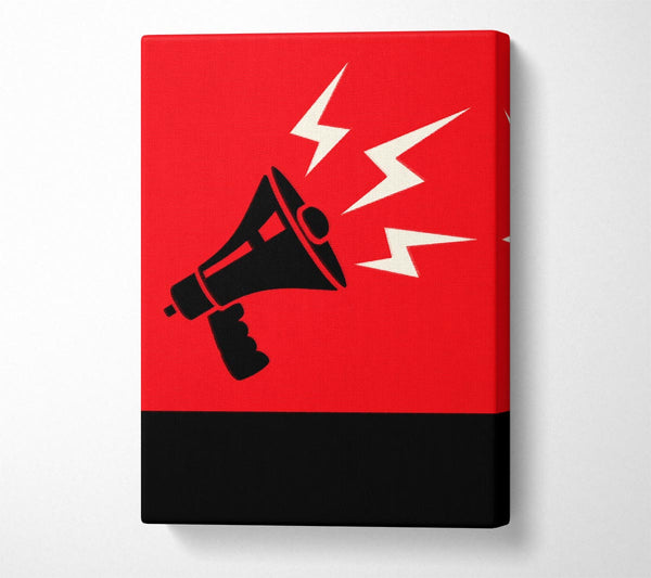  A Canvas Print of Megaphone Canvas Print