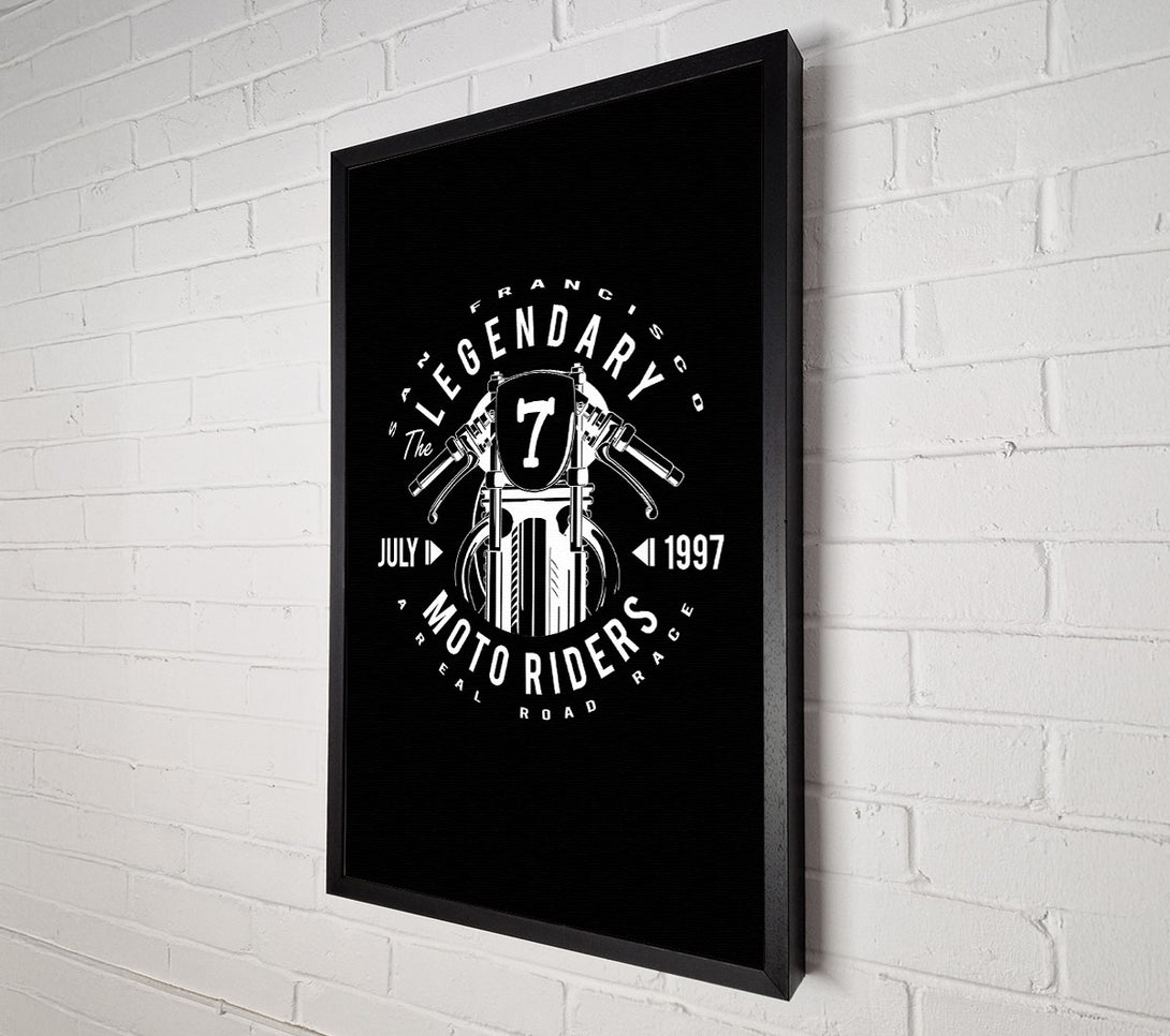  A Canvas Print of San Francisco Moto Riders Canvas Wall Art