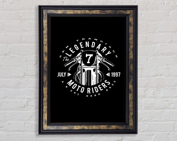 San Francisco Moto Riders Framed Print