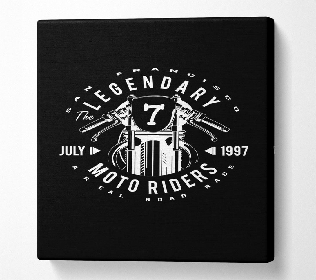  A Canvas Print of San Francisco Moto Riders Canvas Wall Art