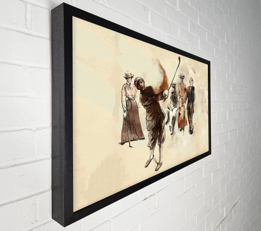  A Canvas Print of When Golf Began Canvas Wall Art