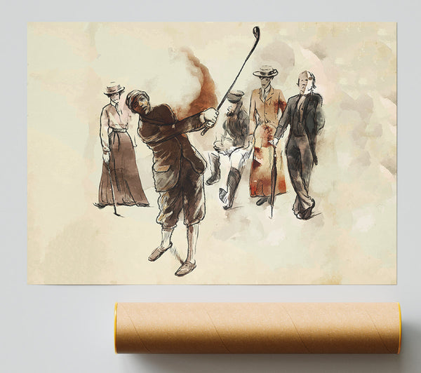 When Golf Began Print