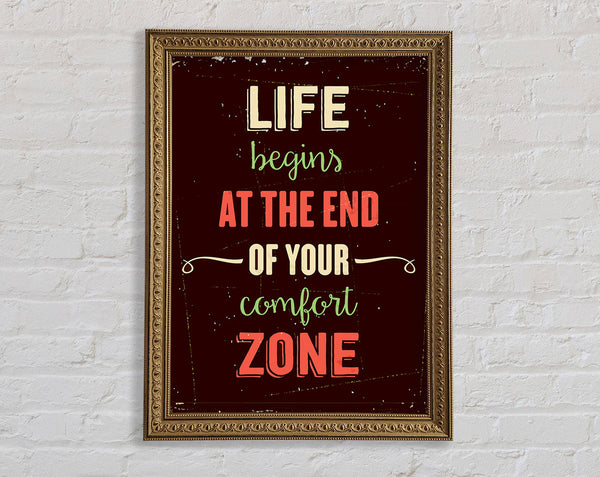 Life Begins Framed Print