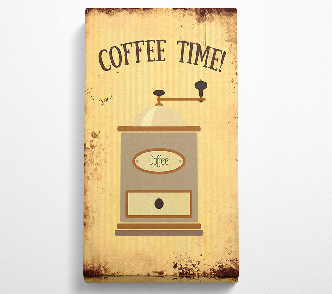  A Canvas Print of Coffee Time Grinder Canvas Art