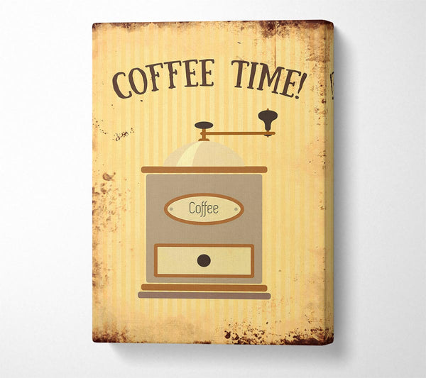  A Canvas Print of Coffee Time Grinder Canvas Art