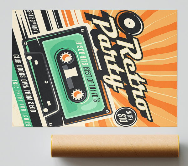 Disco Hits Best Of The 70'S Print