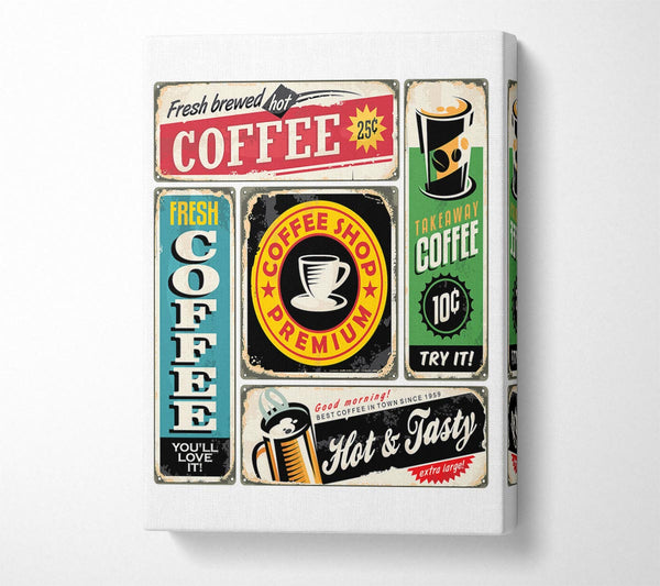  A Canvas Print of Coffee Shop Premium Canvas Print