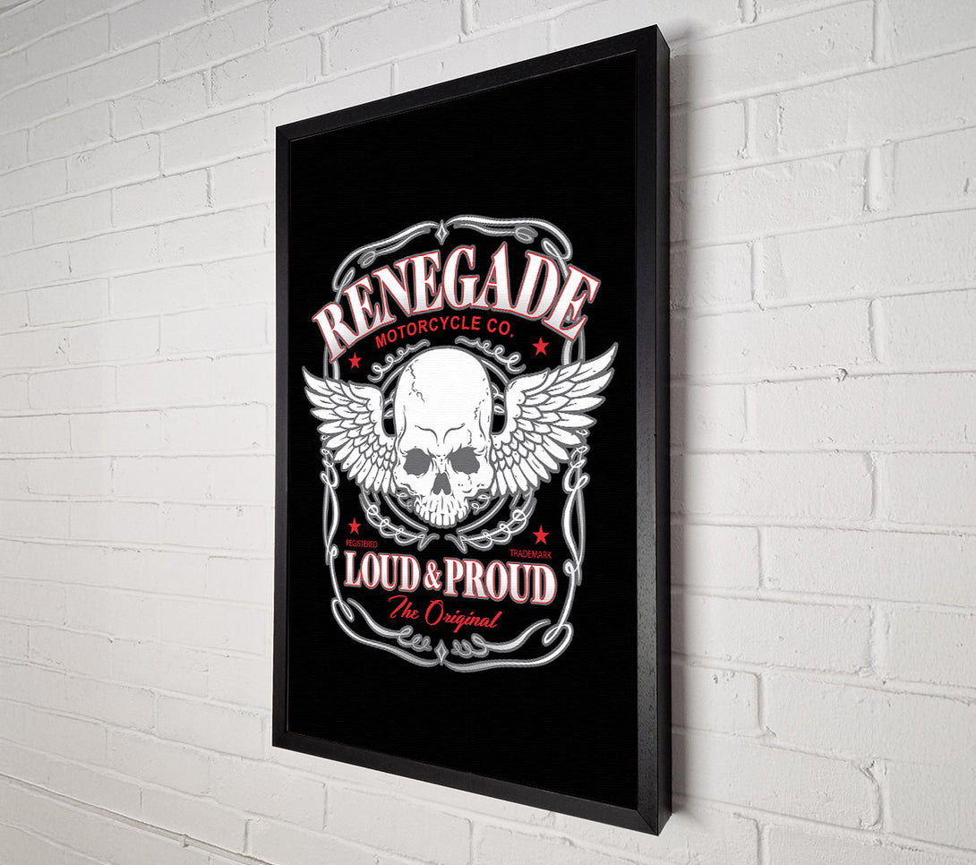  A Canvas Print of Renegade Motorcycle Co Canvas Wall Art
