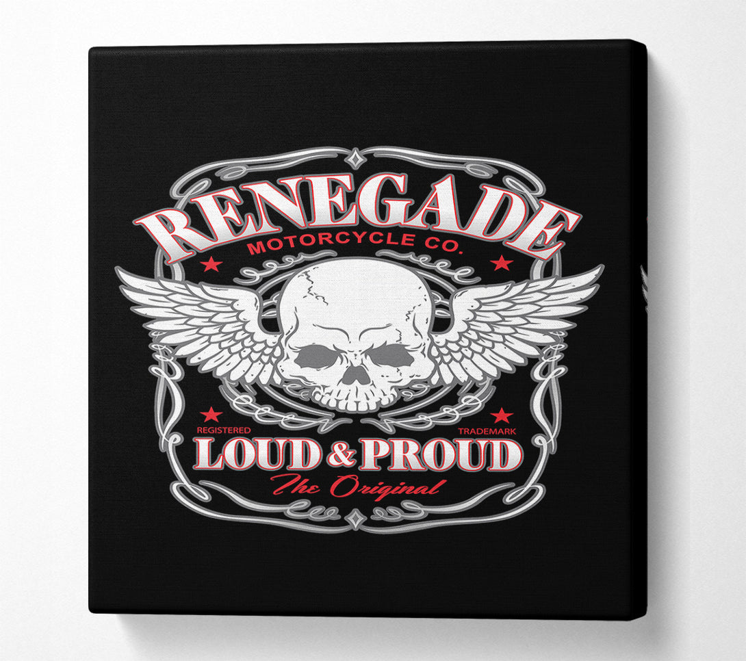  A Canvas Print of Renegade Motorcycle Co Canvas Wall Art