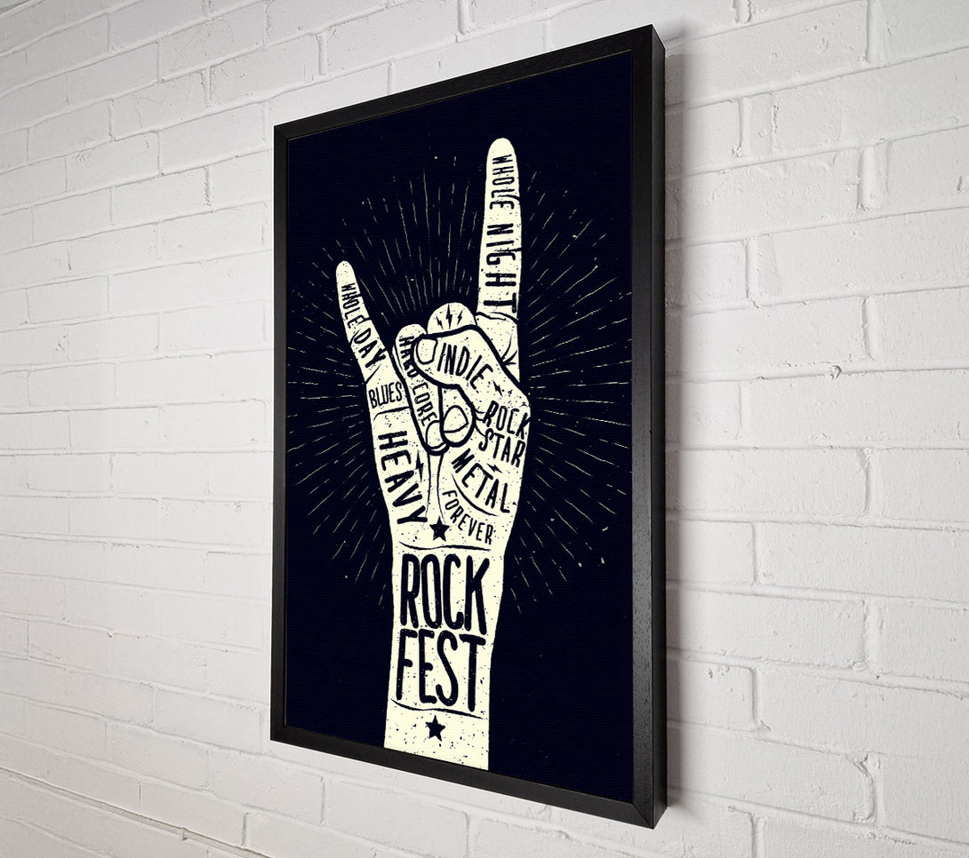  A Canvas Print of Rock Fest Canvas Wall Art