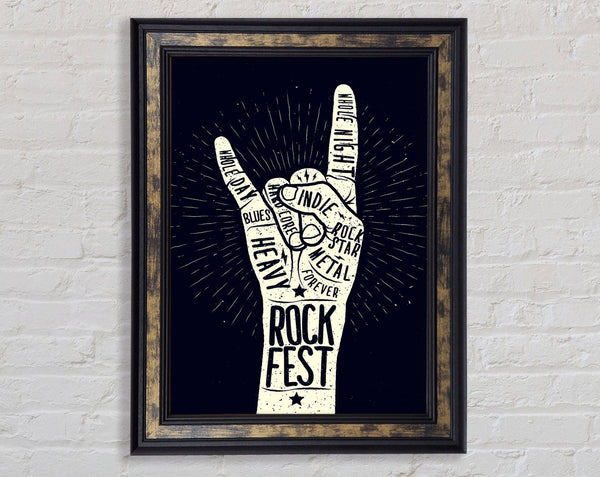 Rock Fest Framed Print