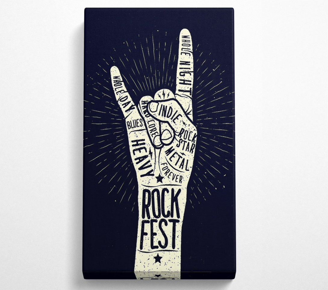  A Canvas Print of Rock Fest Canvas Wall Art