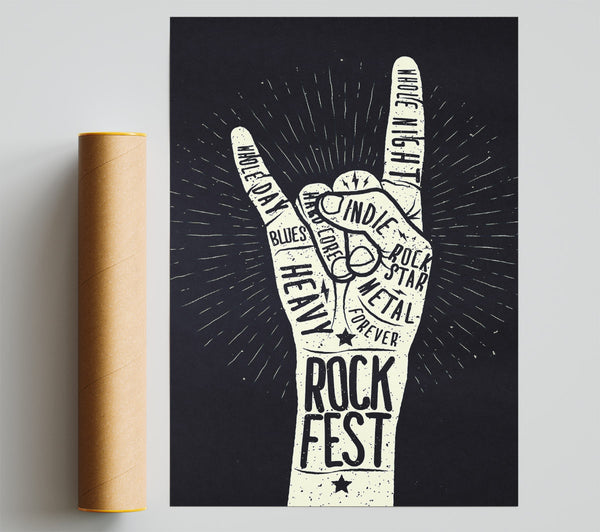 Rock Fest Giclee Print