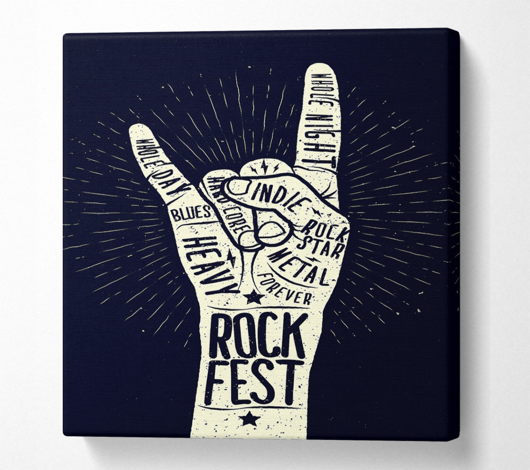  A Canvas Print of Rock Fest Canvas Wall Art