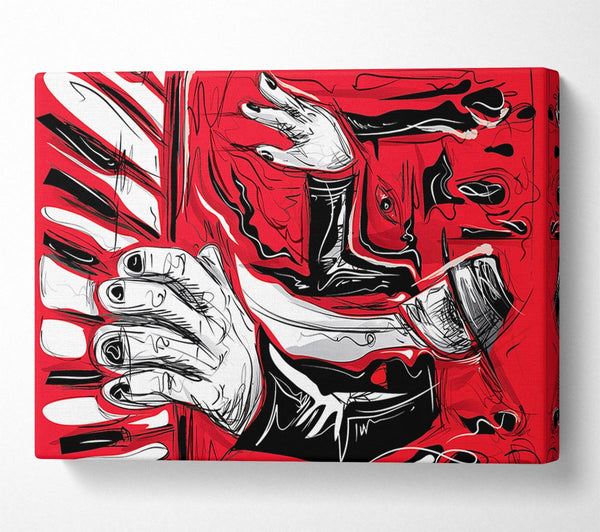  A Canvas Print of Piano Player Canvas Print