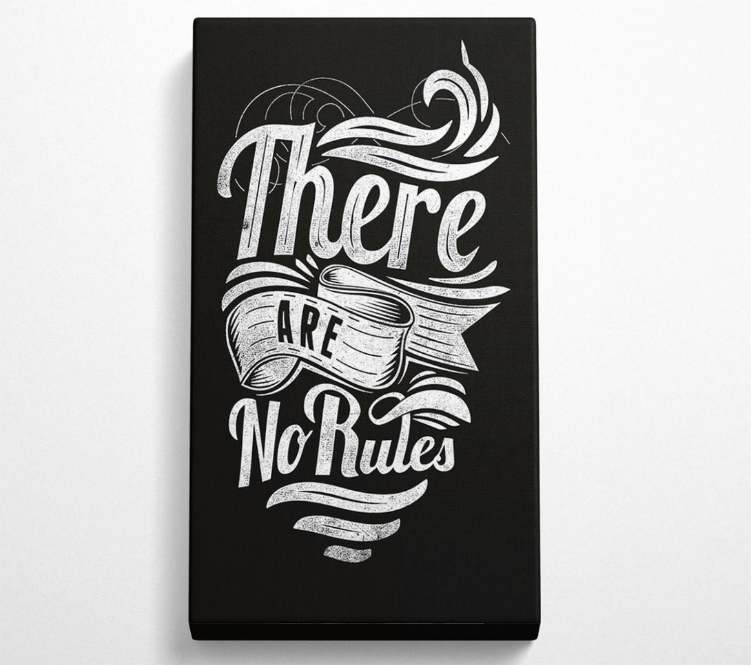  A Canvas Print of There Are No Rules Canvas Art
