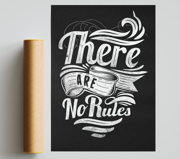There Are No Rules Giclee Print