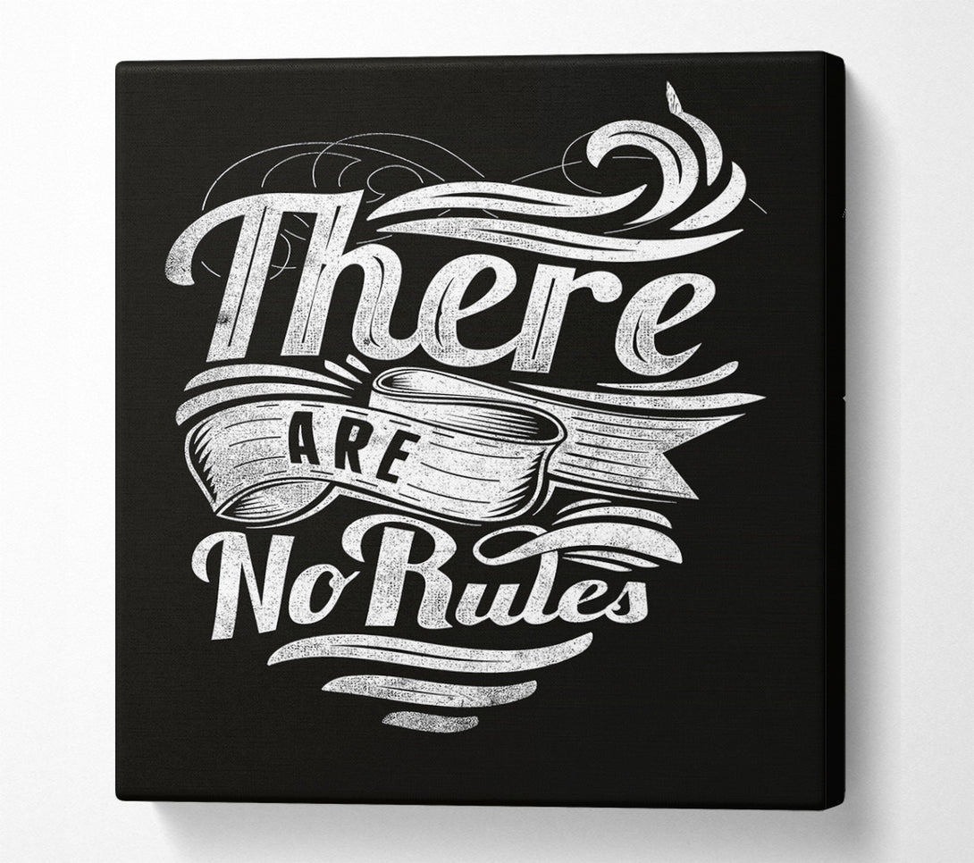  A Canvas Print of There Are No Rules Canvas Art