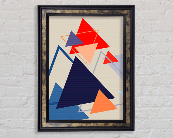 Triangle Clash Framed Print