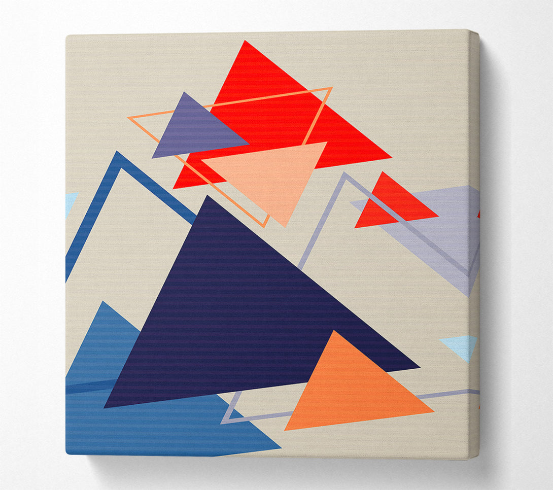  A Canvas Print of Triangle Clash Canvas Print