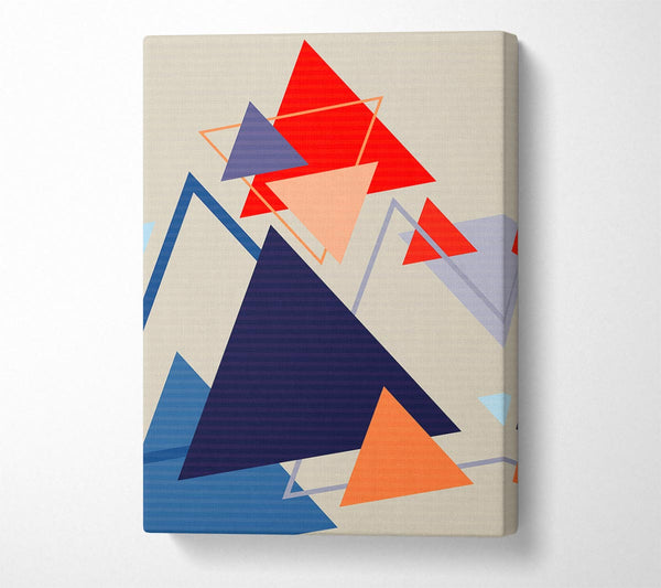 A Canvas Print of Triangle Clash Canvas Print