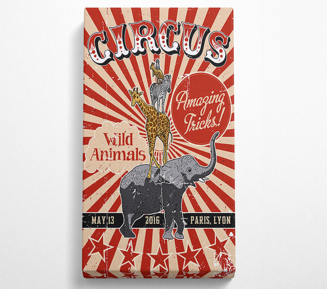  A Canvas Print of Circus Amazing Tricks Canvas Wall Art