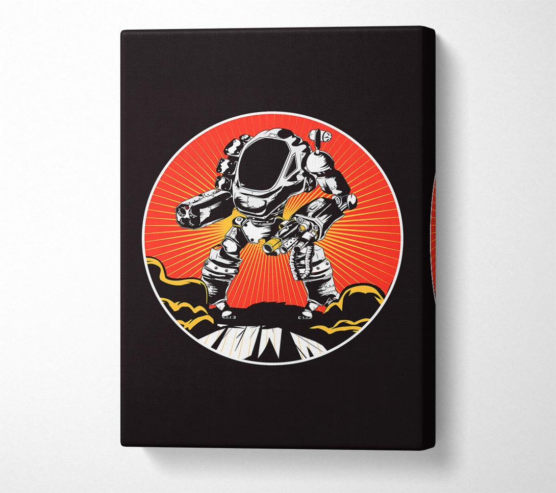  A Canvas Print of Robot Sun Canvas Wall Art