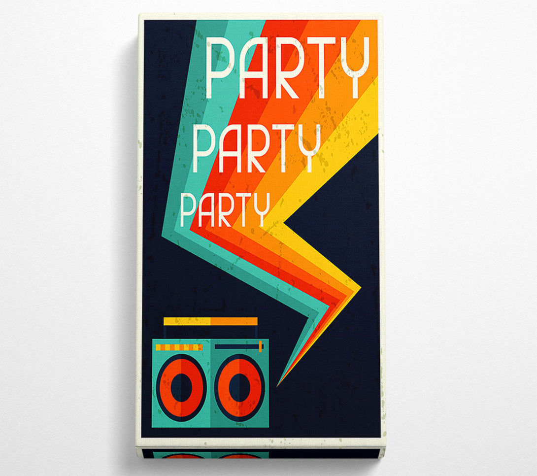  A Canvas Print of Party Party Party Canvas Art