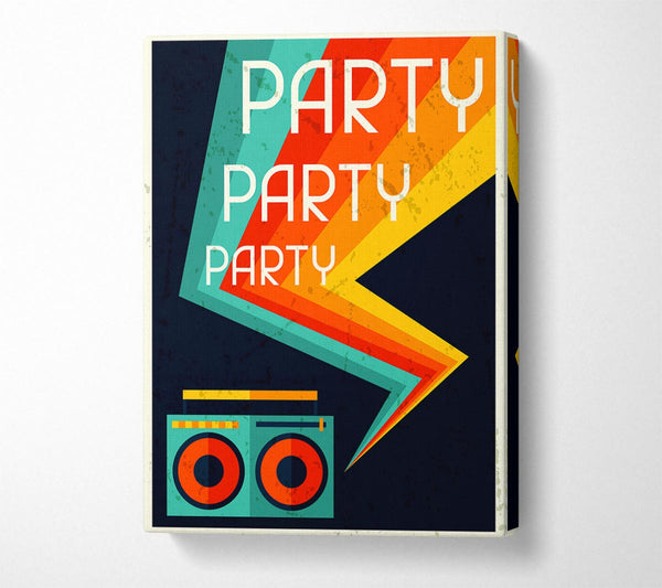  A Canvas Print of Party Party Party Canvas Art