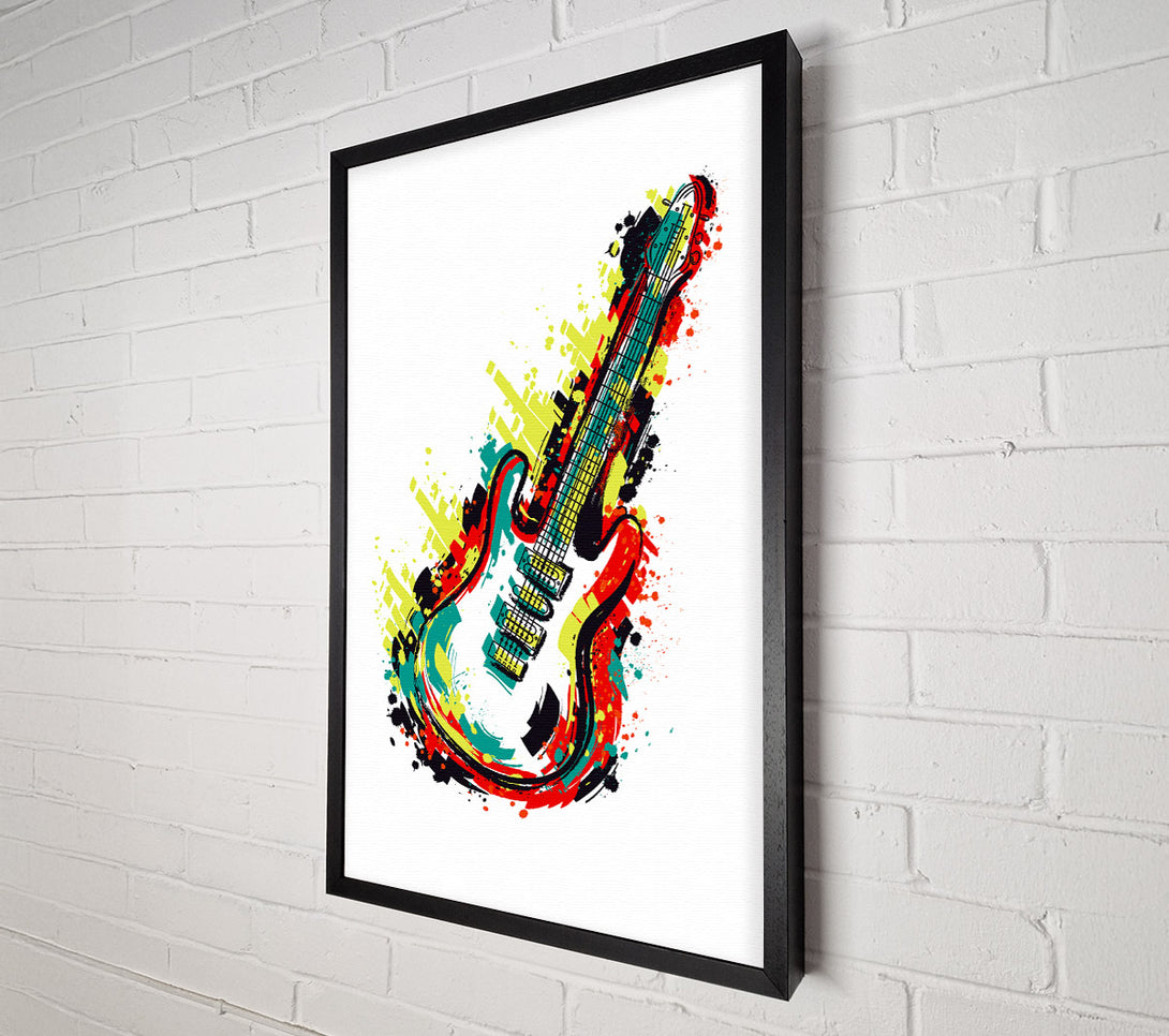  A Canvas Print of Guitar Vibrations Canvas Wall Art