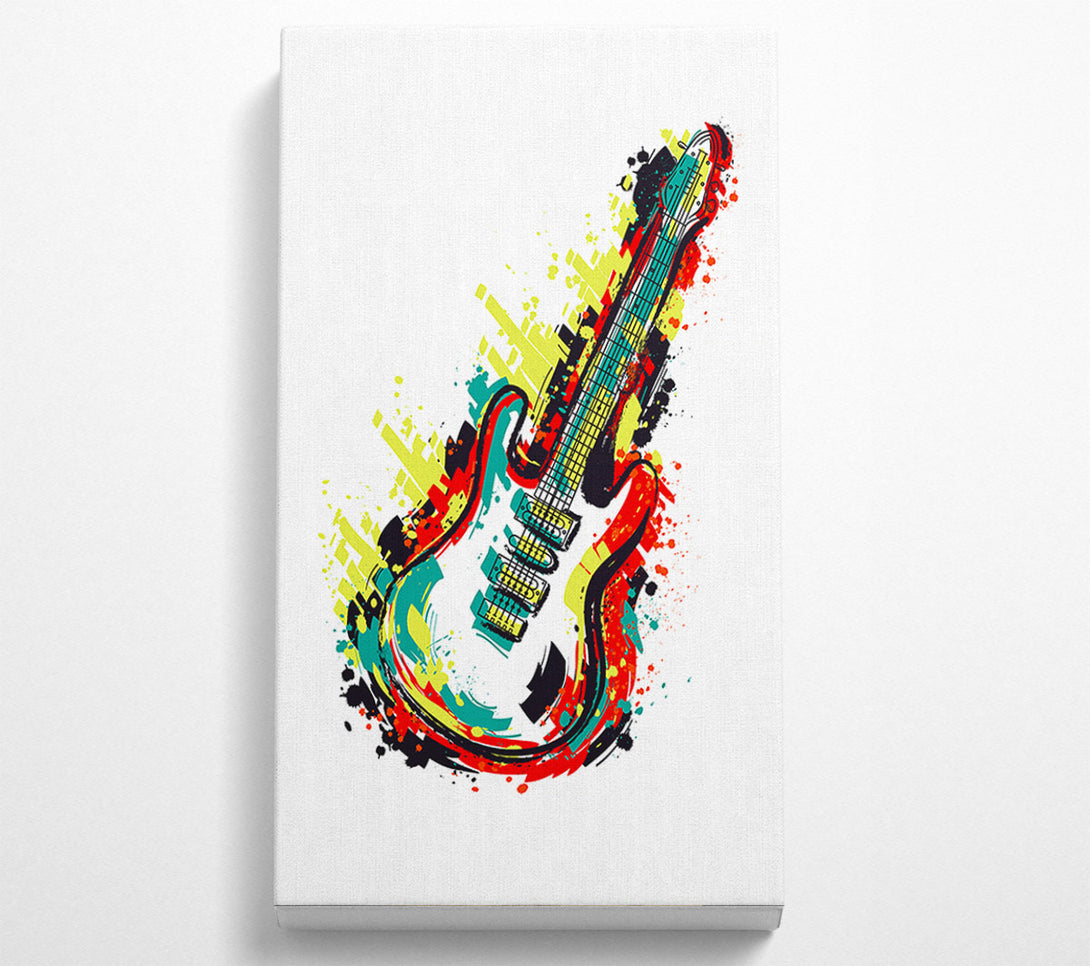  A Canvas Print of Guitar Vibrations Canvas Wall Art