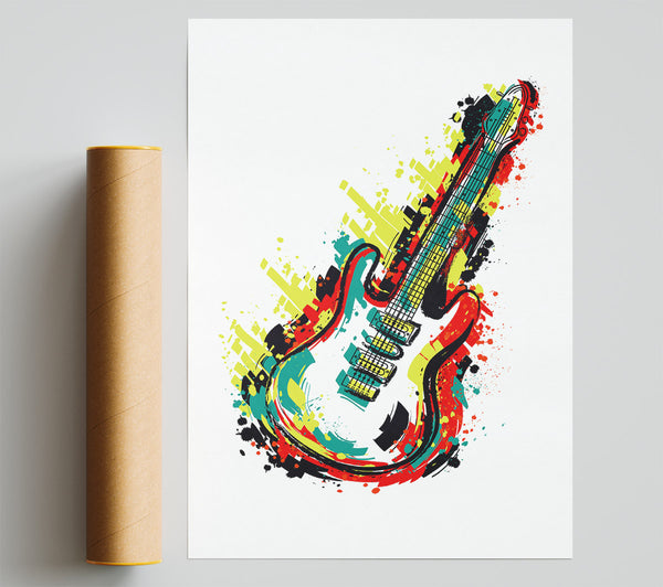 Guitar Vibrations Giclee Print