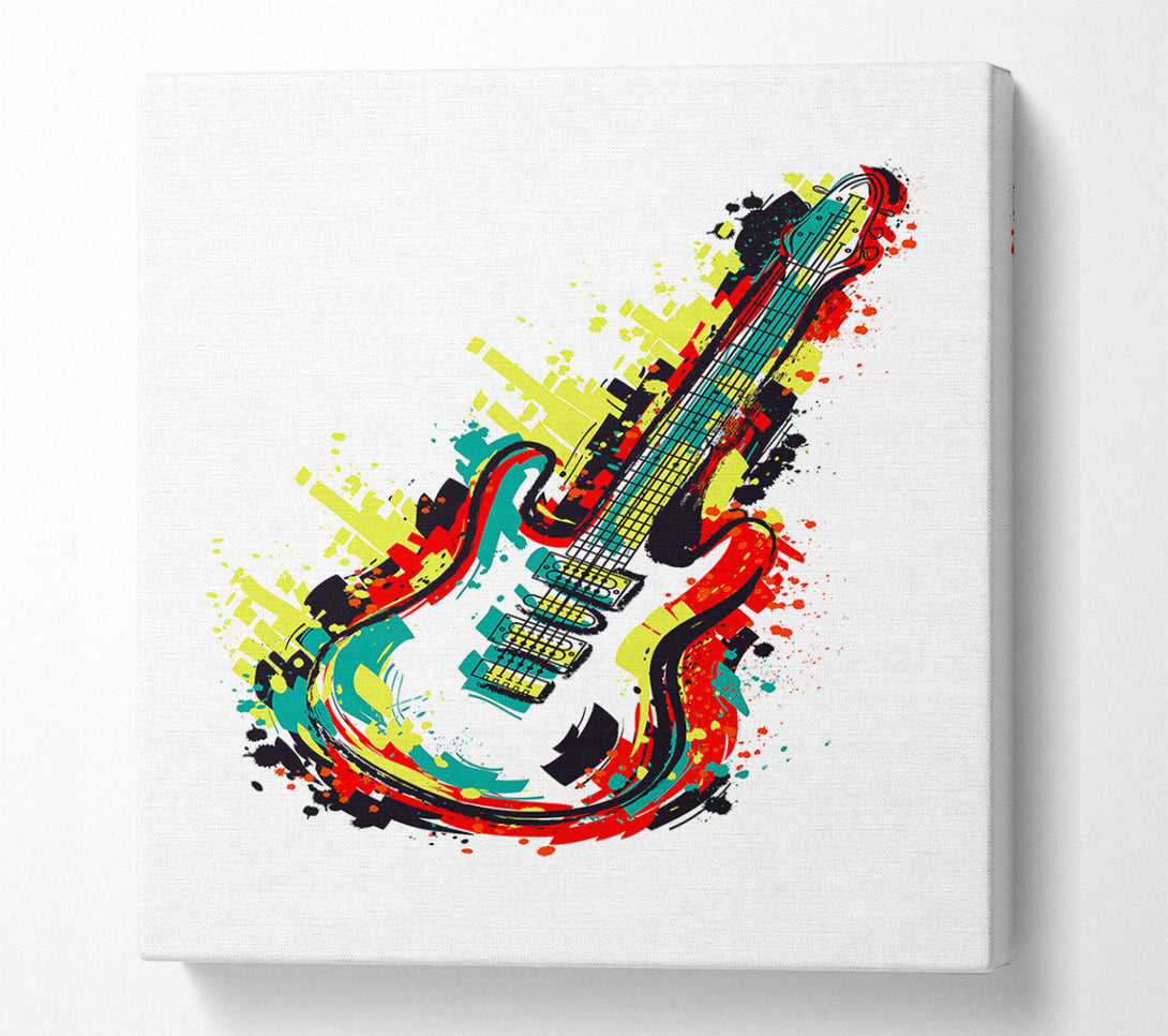  A Canvas Print of Guitar Vibrations Canvas Wall Art
