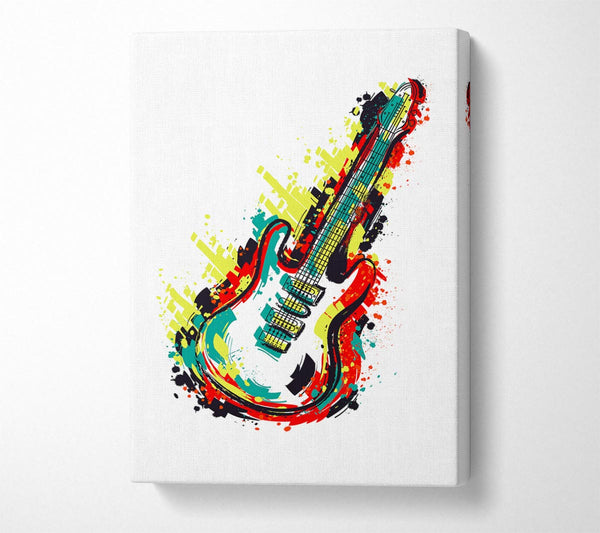  A Canvas Print of Guitar Vibrations Canvas Wall Art