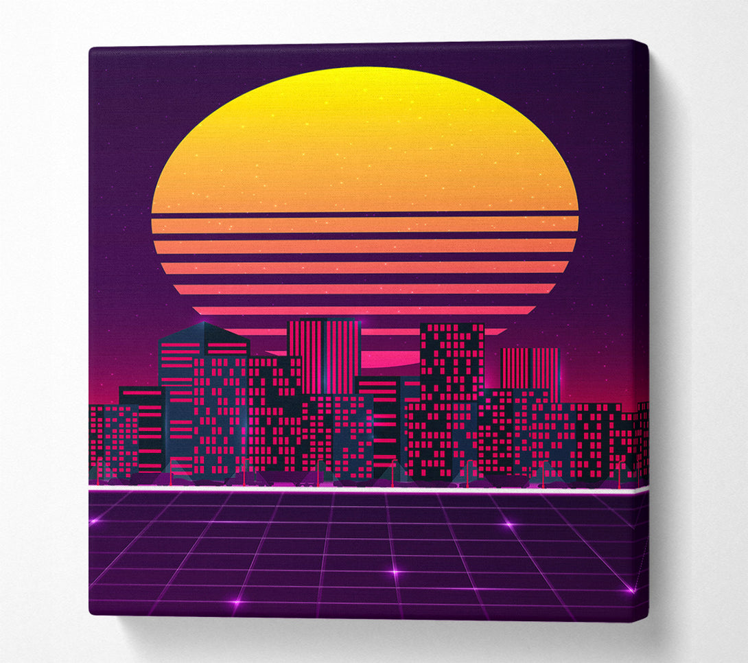  A Canvas Print of City Sun Canvas Art