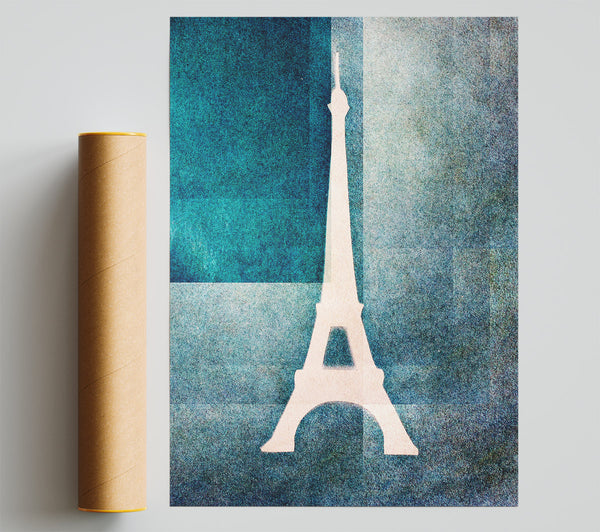 Eiffel Tower Blues Print