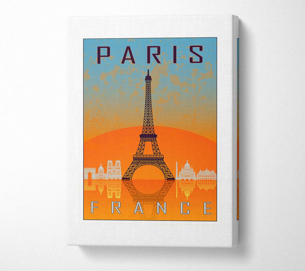  A Canvas Print of Paris France Canvas Wall Art