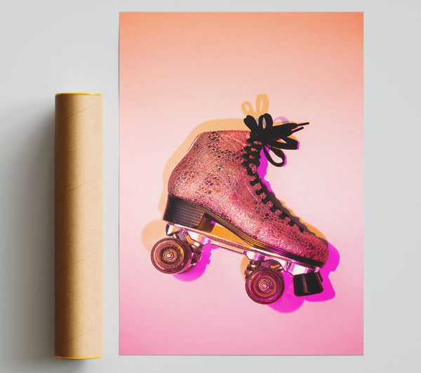 Retro Skates Giclee Print