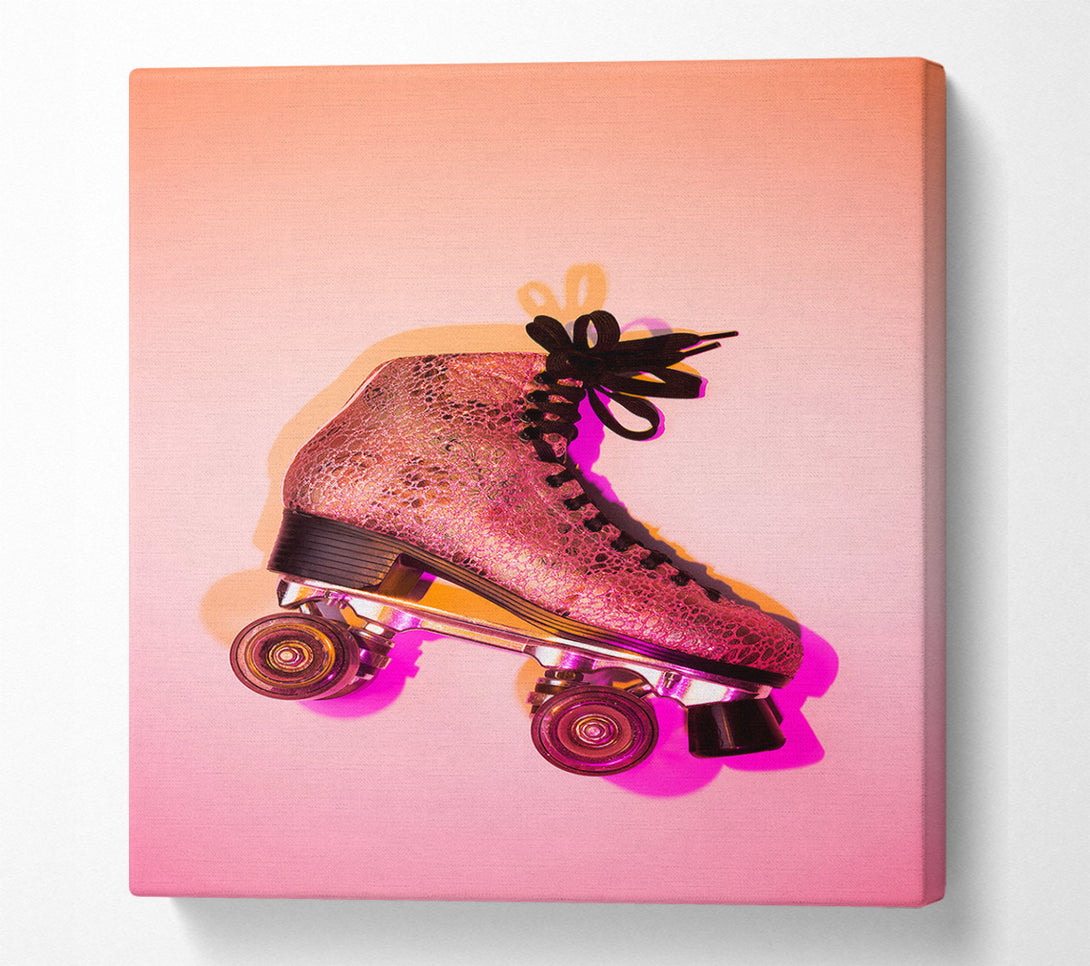  A Canvas Print of Retro Skates Canvas Print