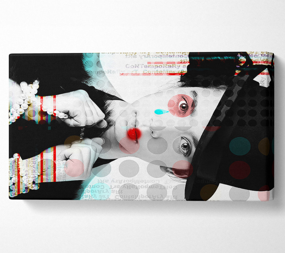  A Canvas Print of Woman Pop Art Canvas Wall Art