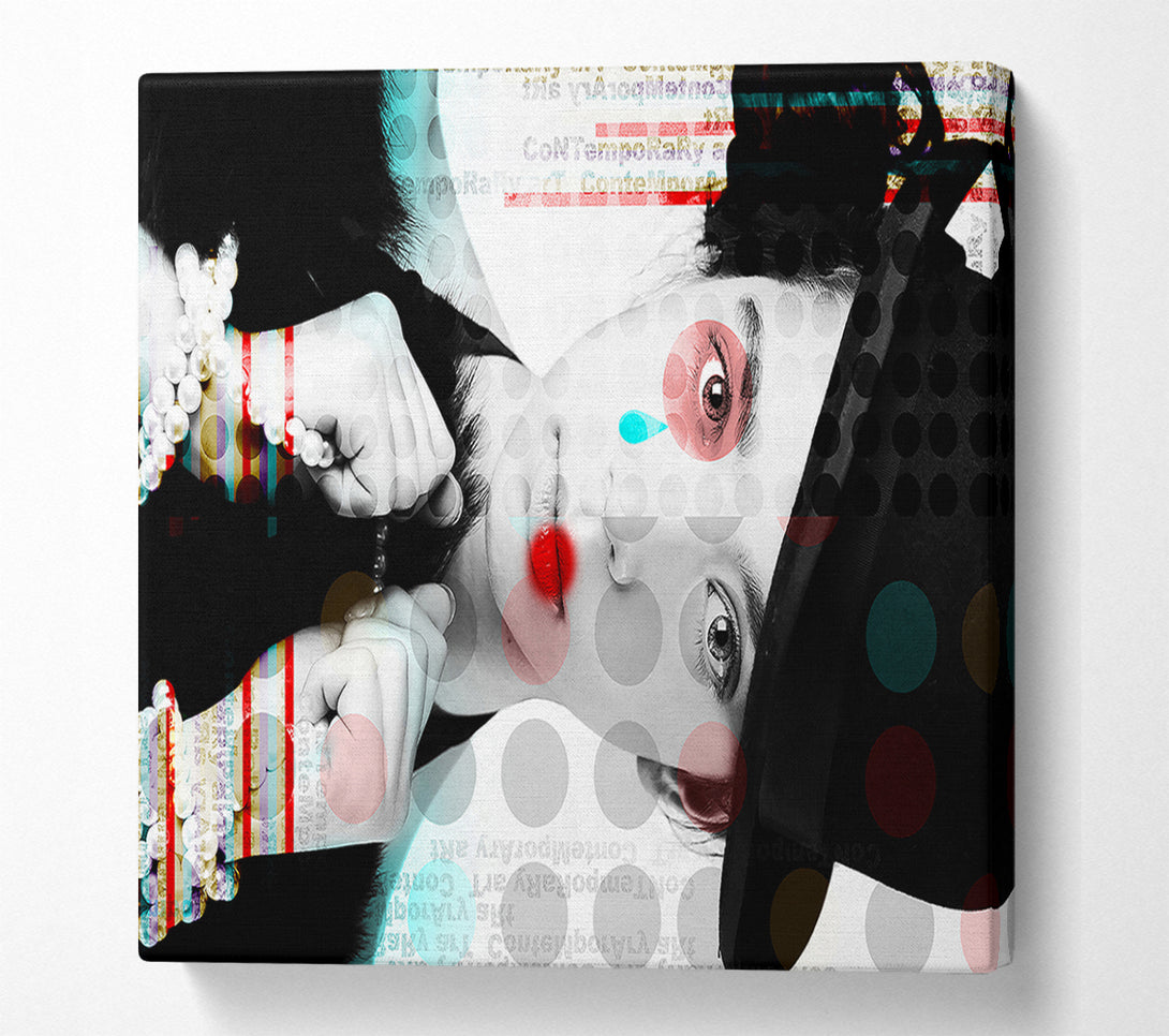  A Canvas Print of Woman Pop Art Canvas Wall Art