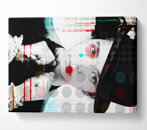  A Canvas Print of Woman Pop Art Canvas Wall Art