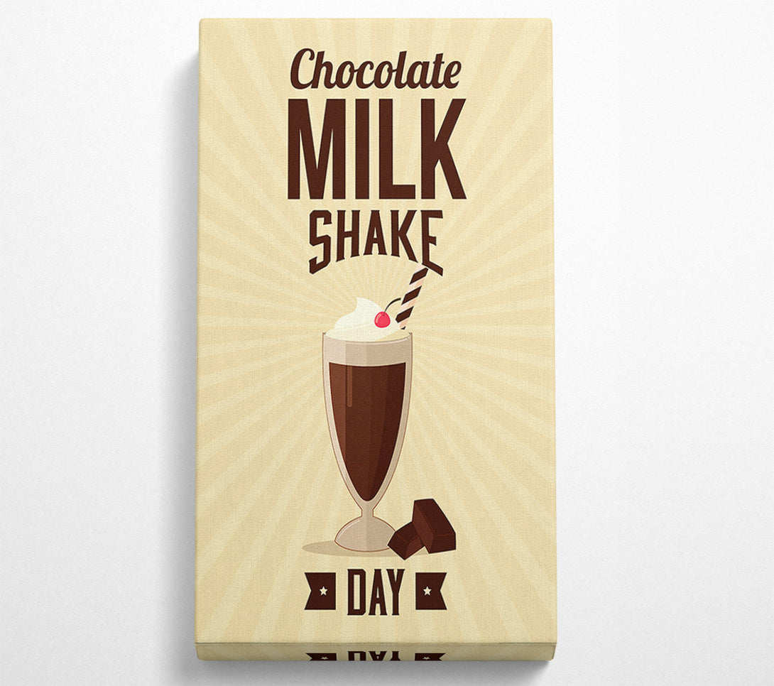  A Canvas Print of Chocolate Milk Shake Day Canvas Wall Art