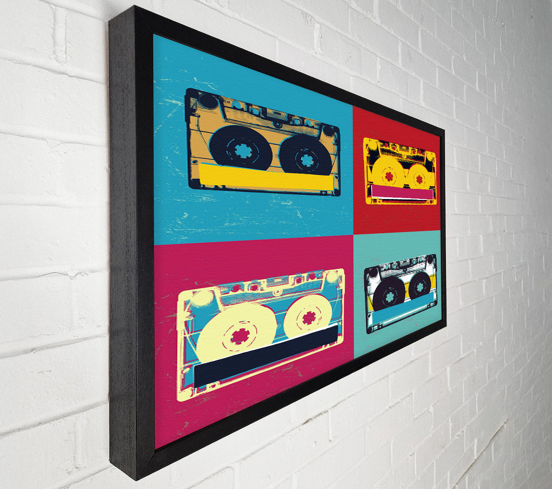  A Canvas Print of Pop Art Cassette Day Canvas Art