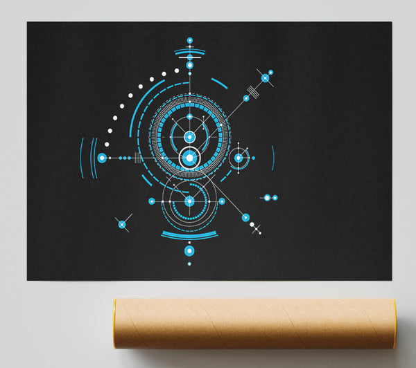 Circles Of Connections Blue Print