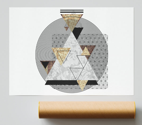 Pyramid Stack Giclee Print
