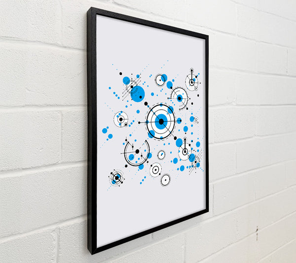 Circles Of Connections Blue Grey