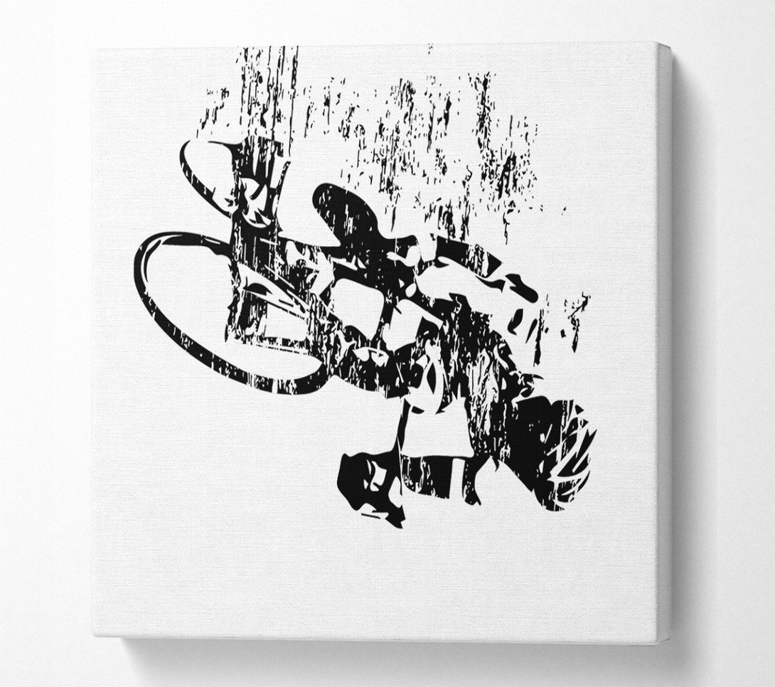  A Canvas Print of Cycle Rider Canvas Print