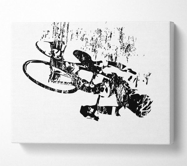  A Canvas Print of Cycle Rider Canvas Print
