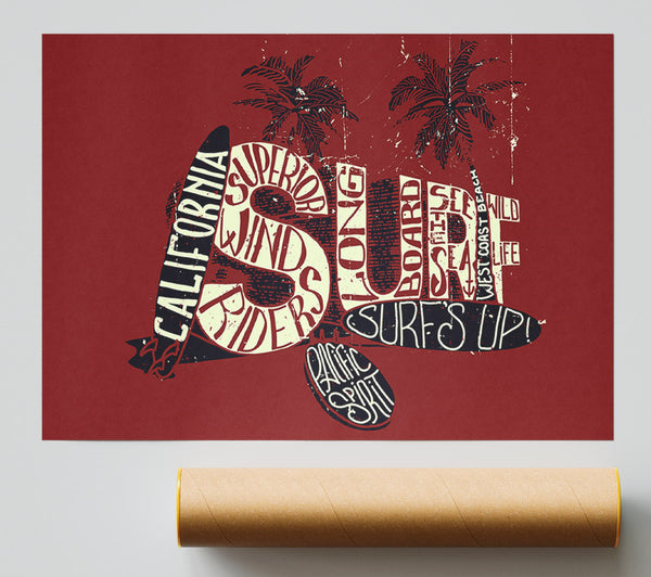 California Surf Giclee Print